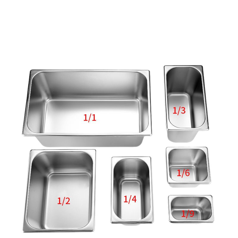 304 Stainless Steel Portion Basin Square Plate Buffet Stove Liner Rectangular Dining Basin Dipping Sauce Small Ingredient Basin with Lid Square Plate