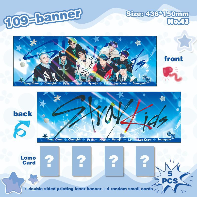 Cross-border Korean wave hand BUS 4EVE trapped by love STR girl star around should help hand-held banners wholesale