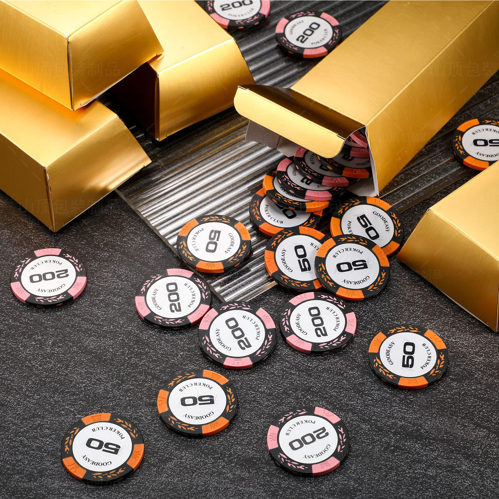 Cross-border New Product Simulation BRICS Candy Box Folding Fake Gold Bar Gift Box BRICS Candy Box