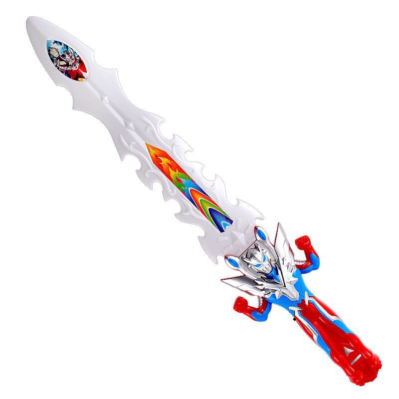 Cross-border children's electric light music sword national tide weapon superman sword toy luminous toy stall wholesale