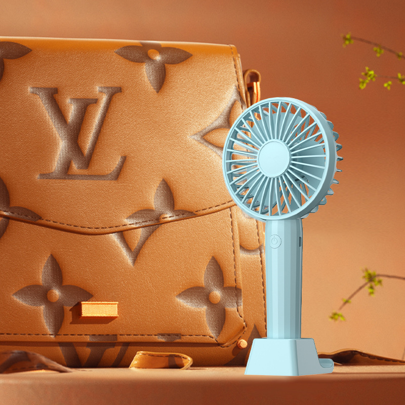 Handheld Small Fan USB Mini Rechargeable Silent Strong Wind Baby Cute Bed Small Portable