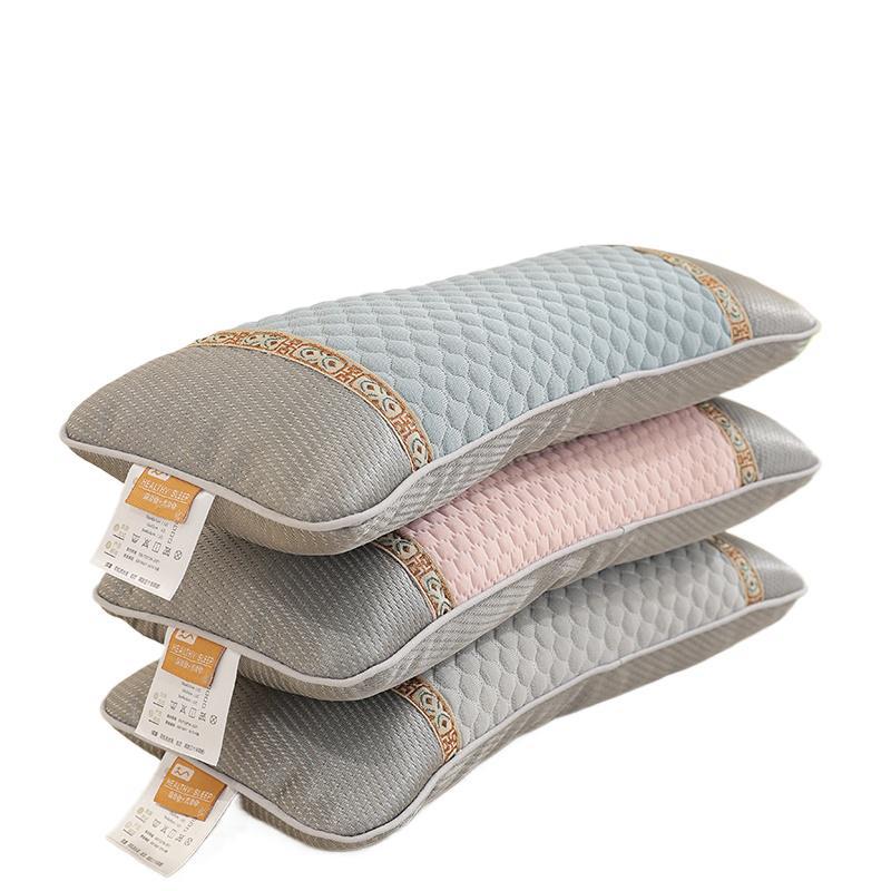 Summer Ice Bean Buckwheat Pillow Cervical Spine Protection Sleep Aid Men's Hard Adult Anti-Arch Traction Neck Pillow