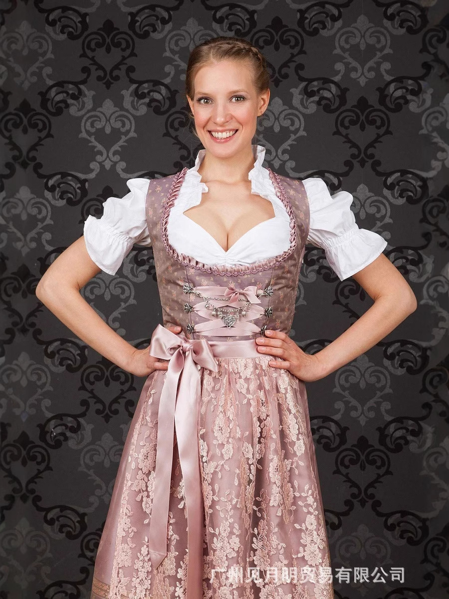 Foreign Trade 2025 New Amazon Hot Style German Bavarian Women's Two-Piece Beer Suit Dress