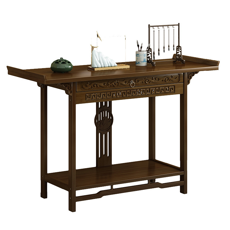 New Chinese-style Entrance Table Living Room Wall Table Solid Wood Chinese-style Entrance Table Household Long Table Home Table