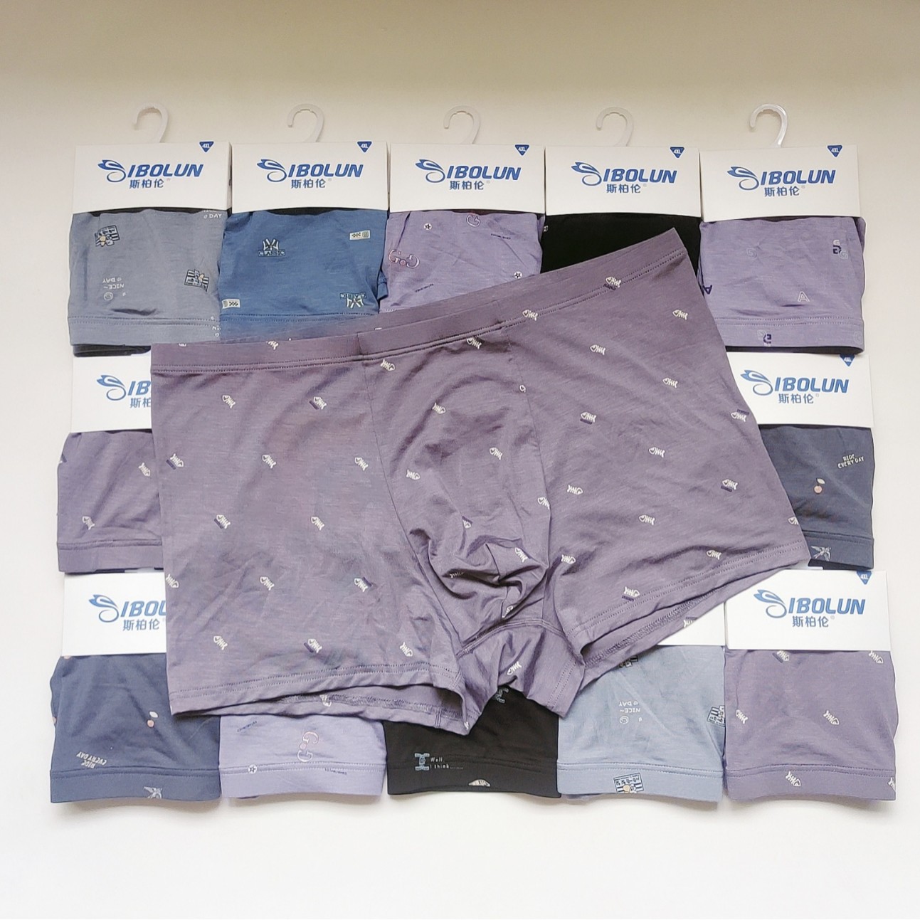 Special offer men's modal printing plus size fat pants boxers wholesale