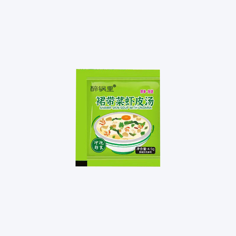Undaria pinnatifida Shrimp Soup Seasoning Bag Household Breakfast Instant Seasoning Separate Packaging Undaria pinnatifida Shrimp Soup