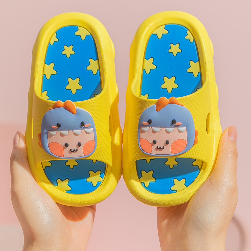2024 new summer small dinosaur princess children's shoes sandals large children girls soft bottom non-slip shoes wholesale