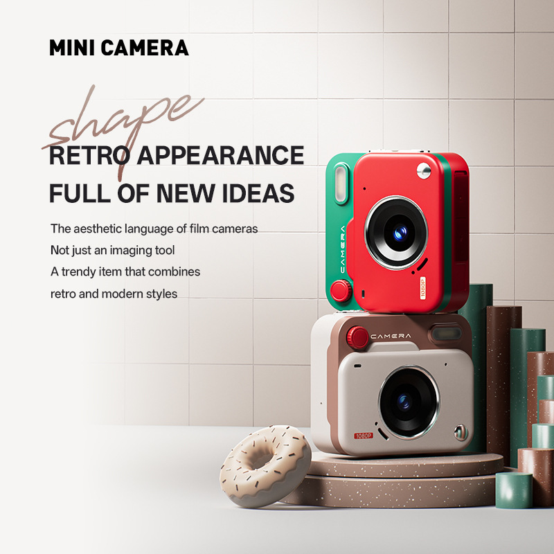 New Ccd Retro Mini Small Digital Camera Student Campus Camera Photo and Video High-Definition Camera