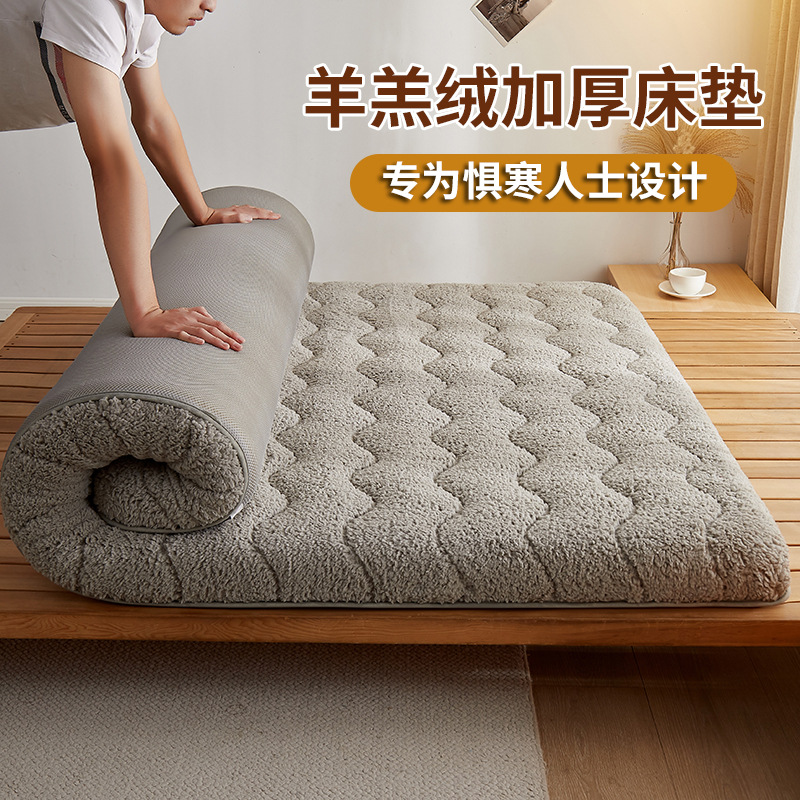 Матрас из овечьей шерсти, мягкая подушка, домашний татами, зимний утолщенный, студенческое общежитие, односпальный теплый матрас