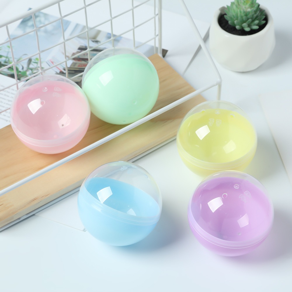 Gashapon Shell 75mm Anti-Loosening Gashapon Eggshell Round Macaron Color Large Gashapon Ball Gashapon Machine Lottery Ball Wholesale