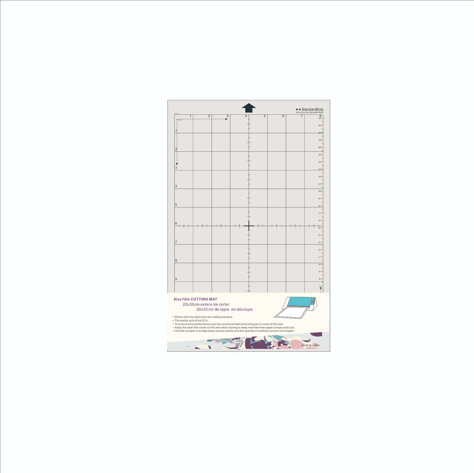 Adhesive Pad 8''x12'' Durable and Beautiful OLD FOX Medium Adhesive Transparent Adhesive Pad Cutting Mat