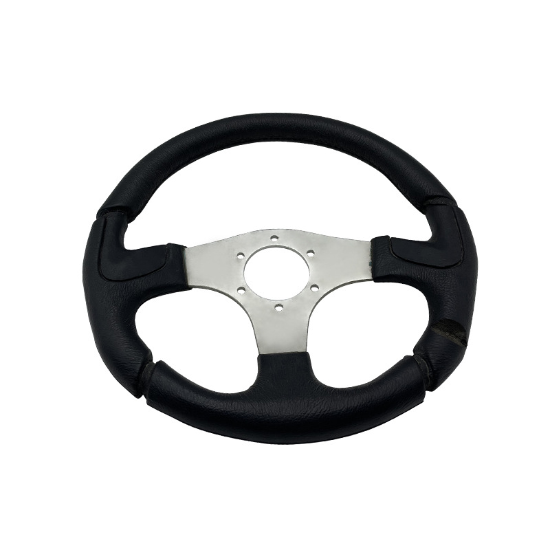 Cross-Border Hot Selling Car Modified Pu Self-Skinning Steering Wheel Personalized Competitive Racing Kart Imitation Racing Steering Wheel