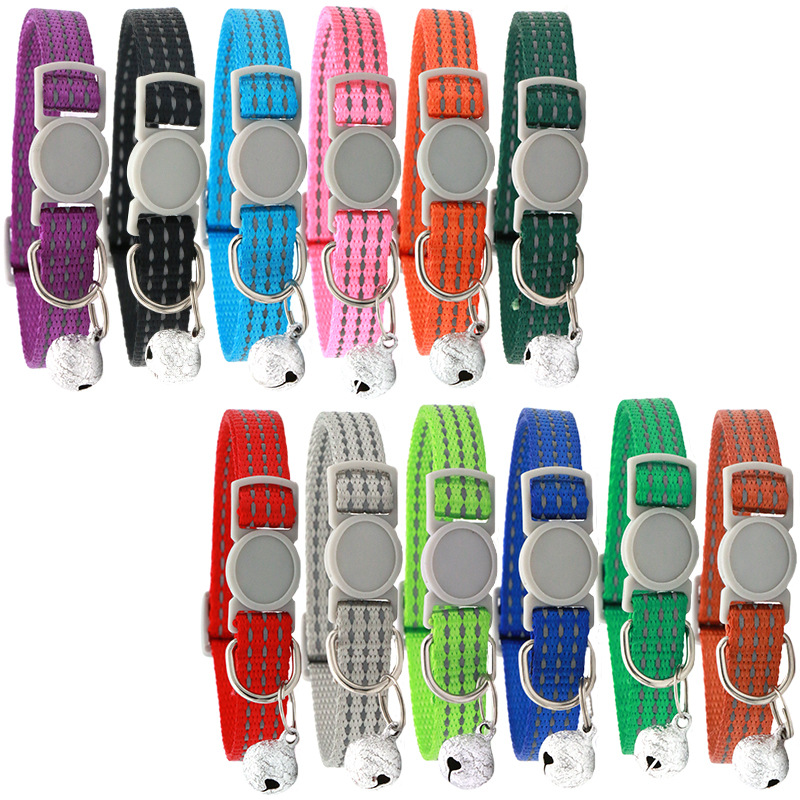 Chacha Pet New Pet Cat Dog Safety Buckle Three Silk Reflective Collar