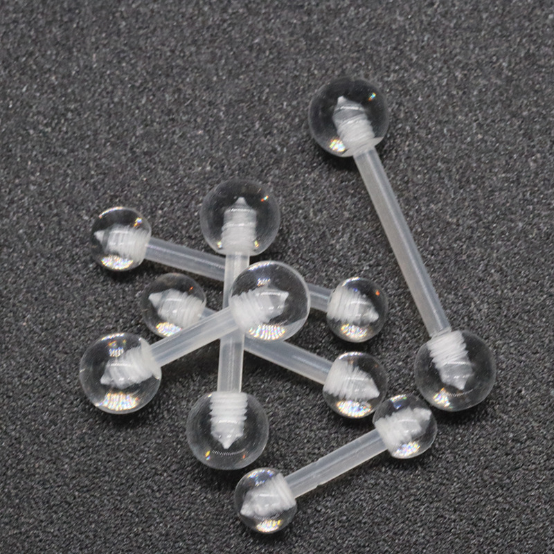Factory Direct Supply wholesale transparent ear bone nail transparent lip nail piercing jewelry nose nail ear bone nail ear nail piercing jewelry