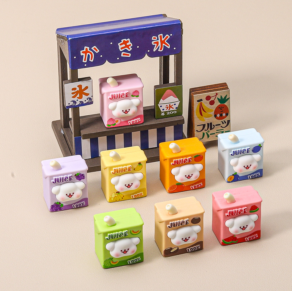 Трехмерные однотонные соковые смоляные маленькие украшения креативные мультяшные милые DIY аксессуары модные игрушки оптом