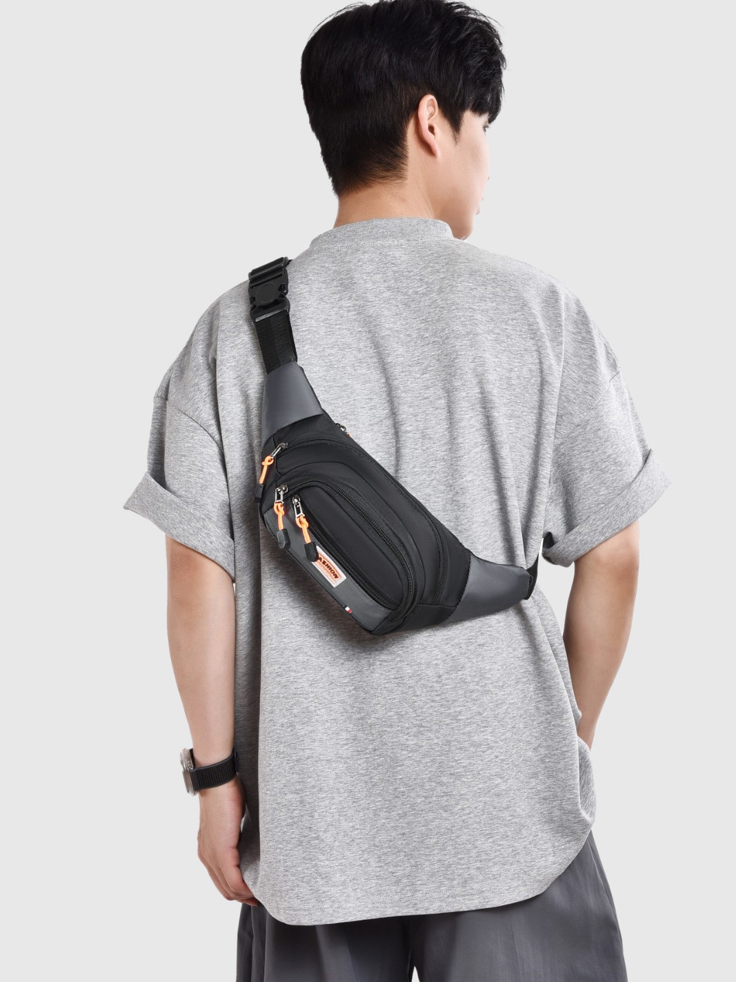 Oxford Cloth Shoulder Bag Men's Waist Bag Casual Chest Bag Men's and Women's Waterproof Outdoor Shoulder Bag Wholesale Cycling Sports Waist Bag