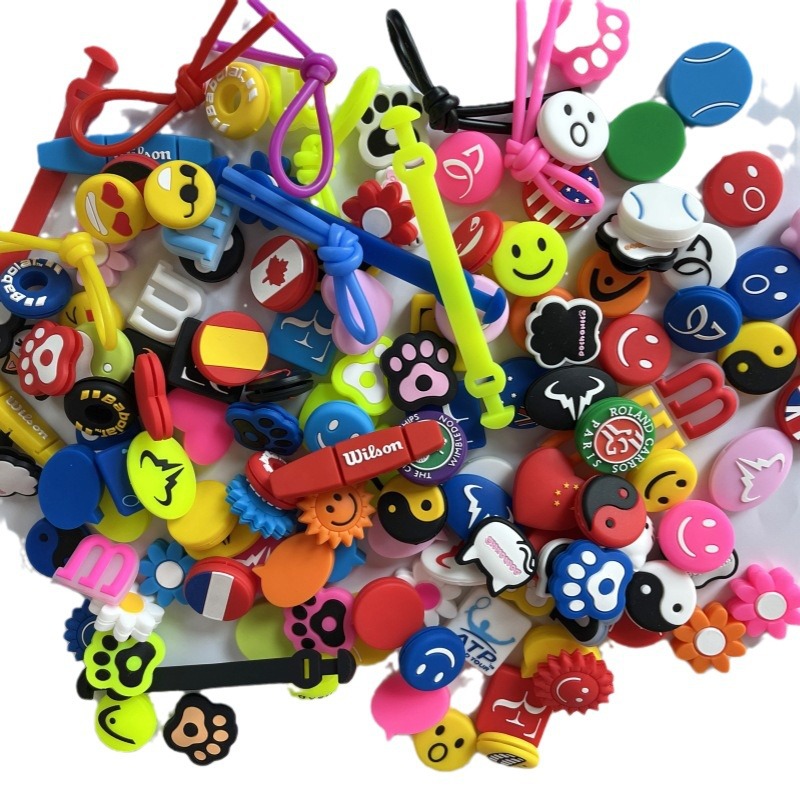 Cross-border in stock-style mixed batch tennis racket silicone shock absorber racket shock absorber PVC soft rubber buffer shockproof