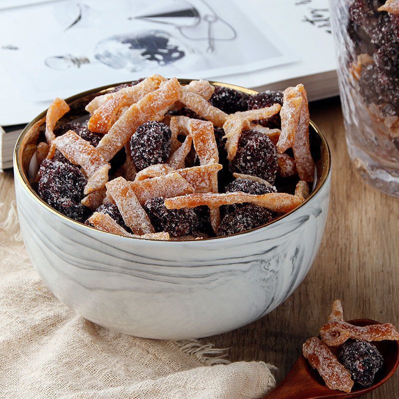 Rock sugar tangerine peel waxberry 10 Jin plum nine-made dried waxberry preserved dried fruit preserved preserved fruit casual snack dried tangerine peel