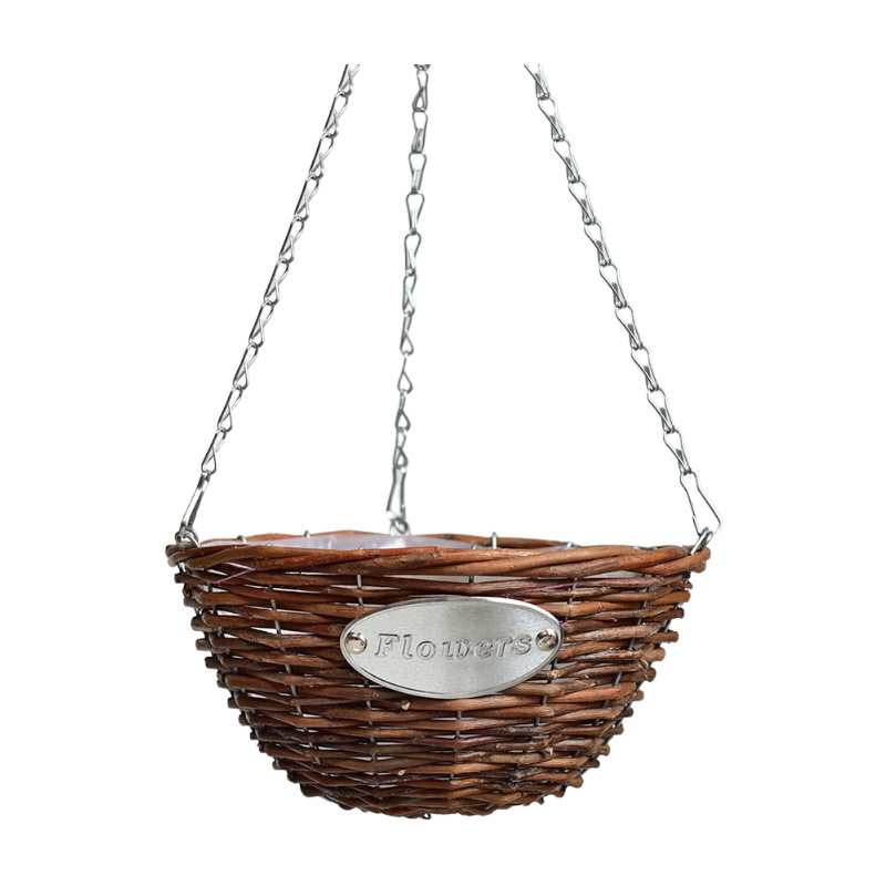 Wicker Hanging Baskets for Succulents and Green Plants, Garden-Style Woven Wall Hanging Hanging Baskets Wholesale Weaving