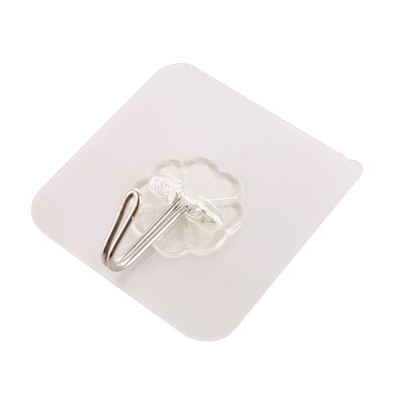 Punch-free hook strong adhesive transparent wall hanging clothes hook waterproof hook wholesale