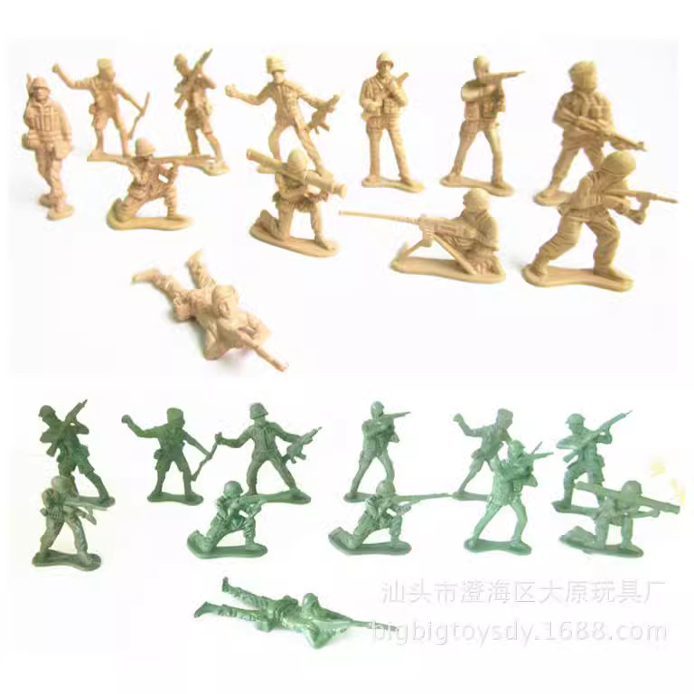 World War Ii 5cm Small Soldier Military Model Soldier Static Sand Table War Scene Model Base Factory Direct Supply