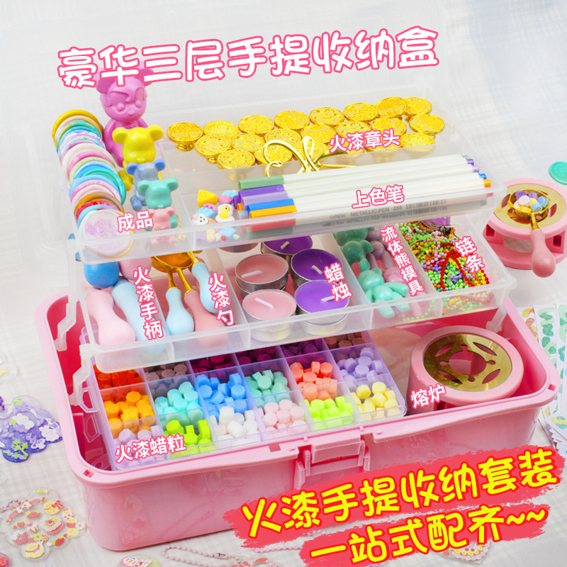 Fire paint seal wax grain set fire paint seal head candle wax grain fire paint furnace fire paint wax grain full set Wholesale