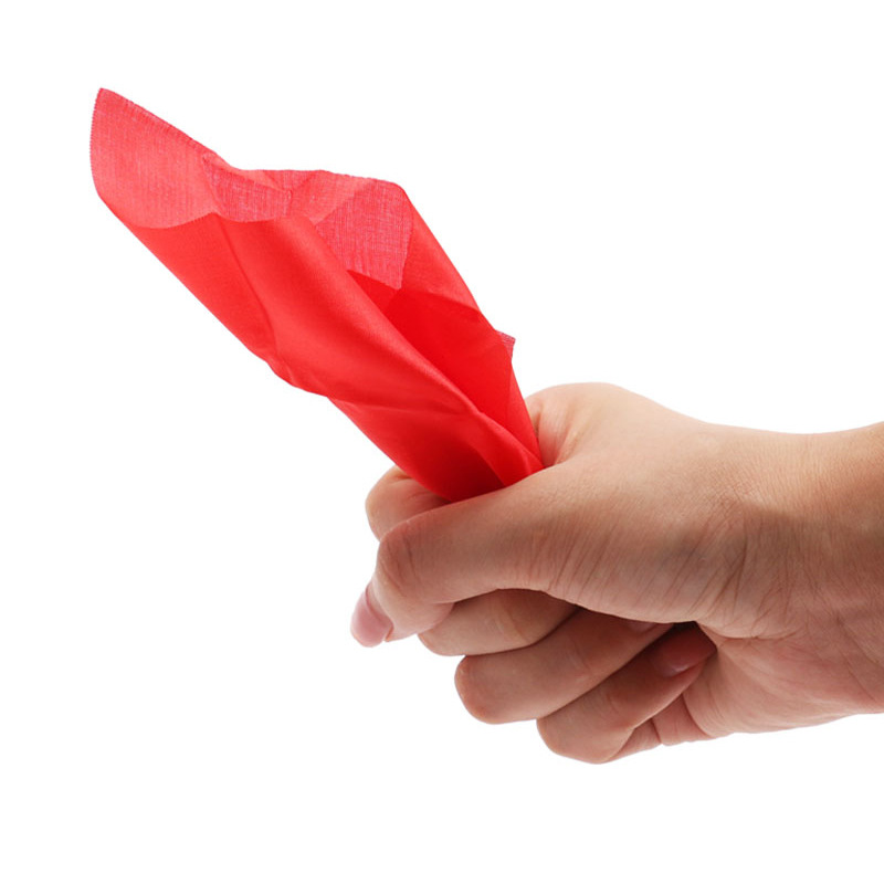 Little red cloth Silk Scarf finger set accessories color change silk scarf magic props wholesale 15x 15 small silk scarf