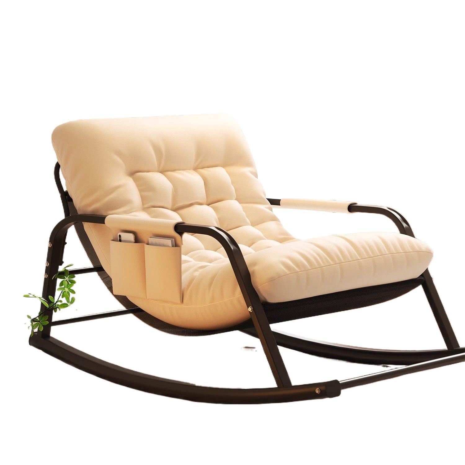 Double Rocking Chair Comfortable Recliner Adult Balcony Home Leisure Living Room Internet Celebrity Lazy Sofa Bedroom Sofa Chair