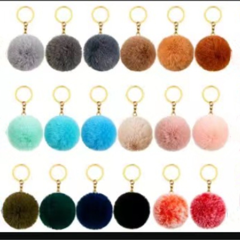 Кросс-граница 6-8 см имитация меха кролика шар кулон брелок для сумки аксессуары искусственный мех шар имитация меха кролика