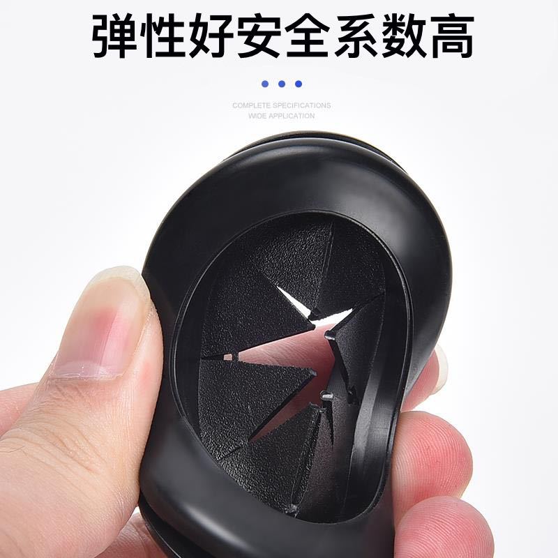 Environmental protection double-sided rice-shaped protective coil without passing through the coil chassis rubber ring dust-proof sealing ring wire protective sleeve