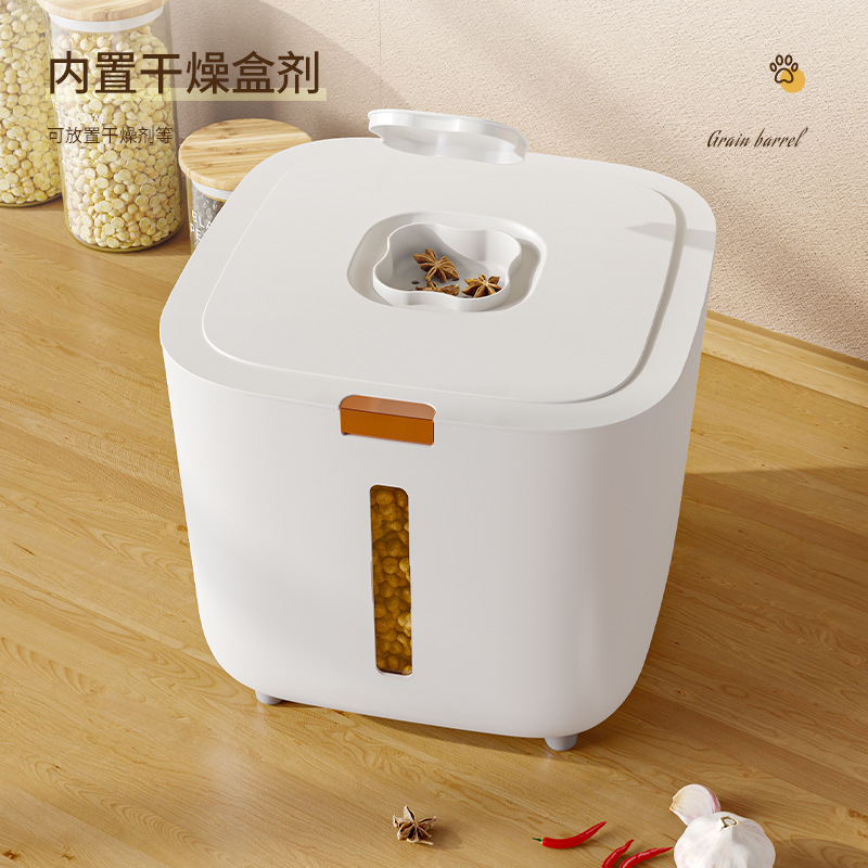Pet Food Storage Barrel Large Storage Barrel Food Sealed Moisture-Proof Cat Food Barrel Storage Cat Food and Dog Food Barrel Wholesale Grain Barrel