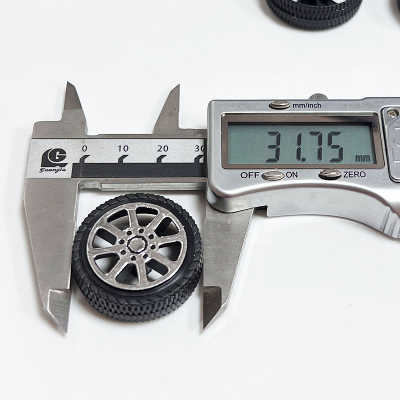 32mm wheel plastic wheel toy black bronzing surface fine lines Children DIY production toy wheel 2mm shaft