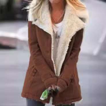 Spot 9 color 8 size 2022 autumn and winter wish explosions best selling ebay long sleeve plus velvet warm cotton-padded jacket coat women W160