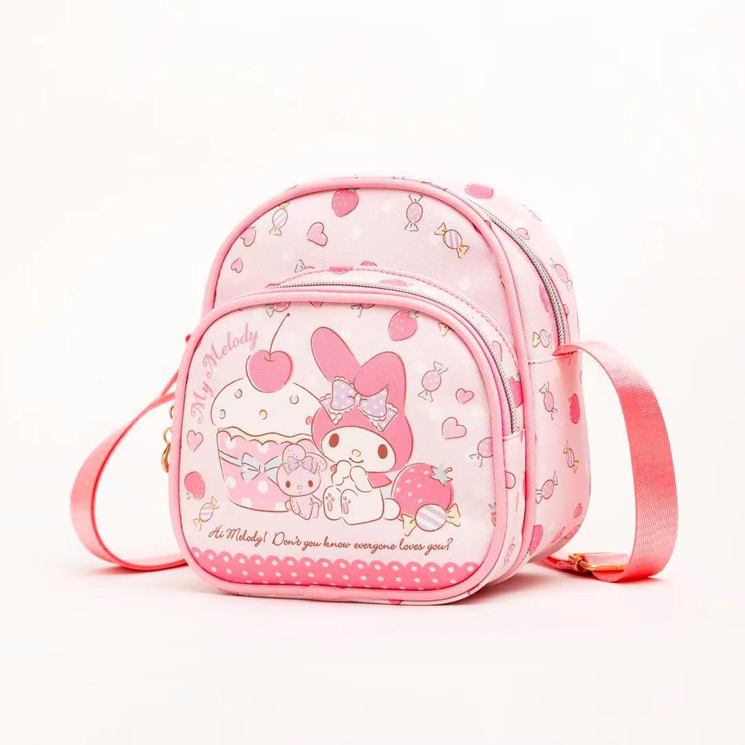 Cartoon KT Cute Melody Gui Dog Kulomi Kindergarten Bag Leather Waterproof Small Schoolbag Children's Backpack
