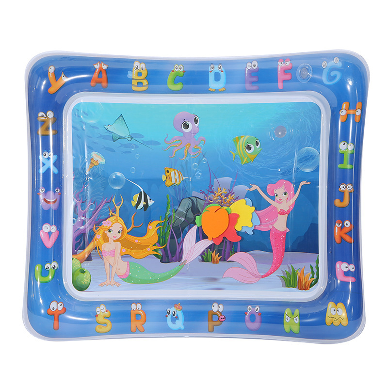 Baby multi-specification racket water pad children's game ice pad inflatable water injection marine life crawling pop pad wholesale