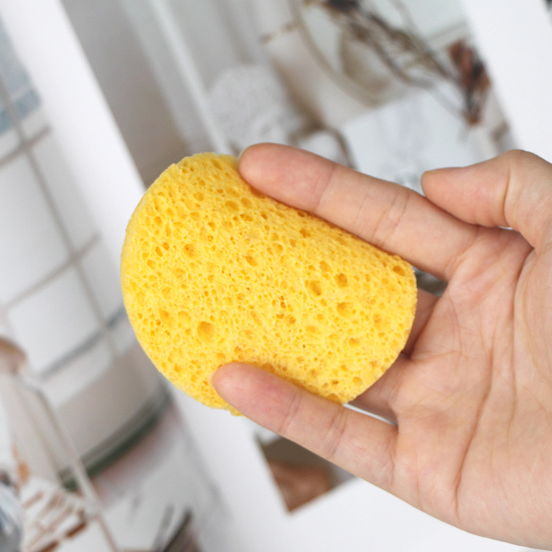 Beauty Salon Special Compressed Wood Pulp Cotton Facial Cleansing Sponge Deep Cleansing Sponge Delicate Skin-Friendly Facial Cleansing Sponge