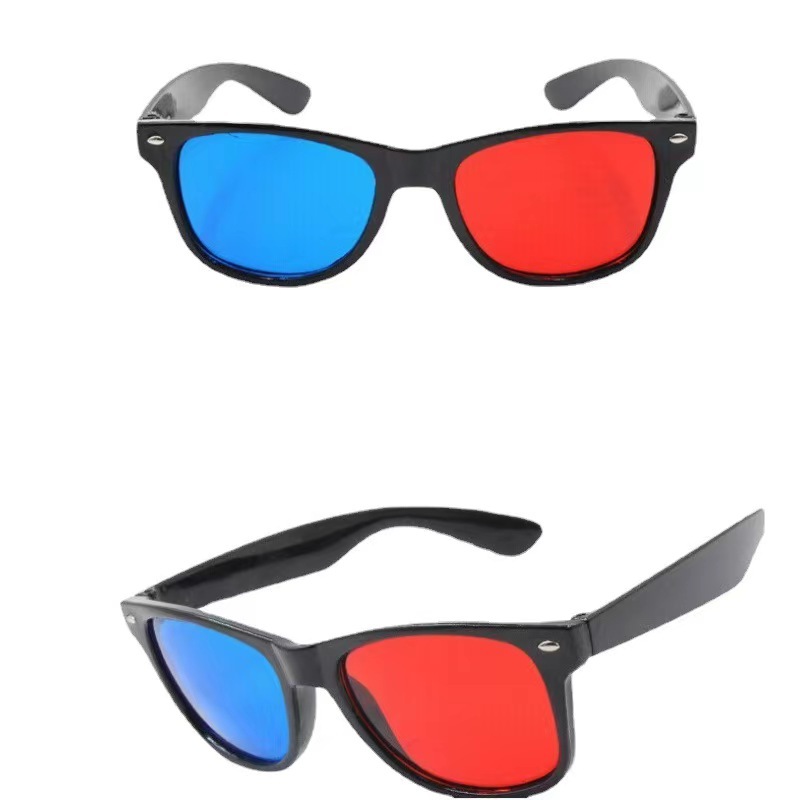Rice nail red and blue 3D glasses stereo glasses factory direct foreign trade Europe and the United States rice 3d stereo red and blue glasses