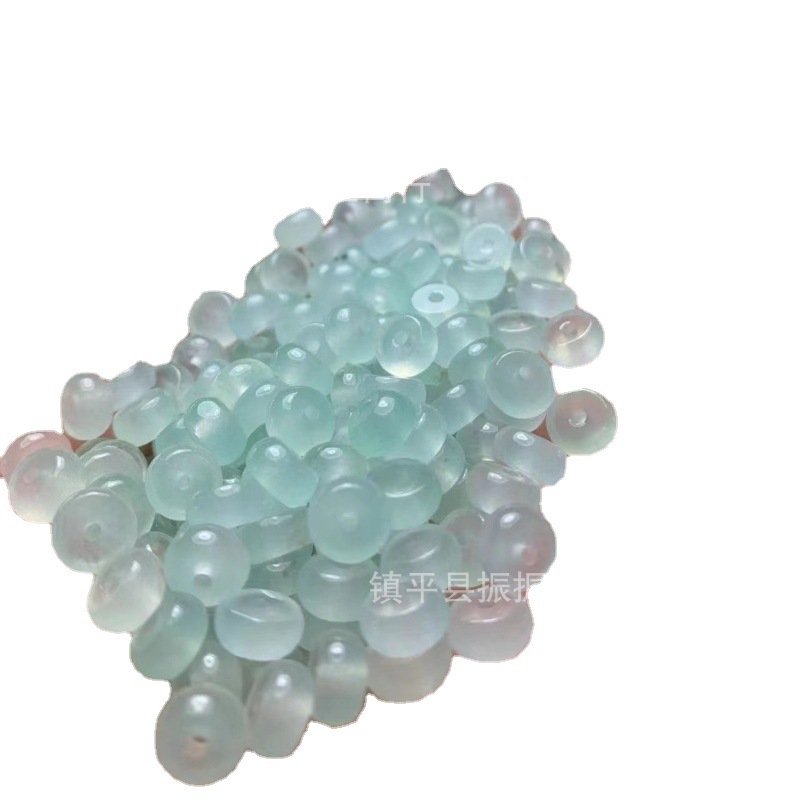 Ice through Malay Jade 8mm abacus beads Jade loose beads diy jade jewelry accessories jade accessories wholesale