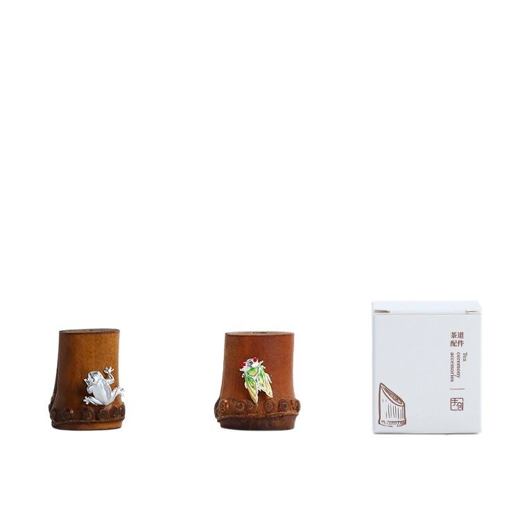 Bamboo root cover set mini small incense incense holder tea ceremony accessories household indoor creative small incense burner ornaments manufacturers wholesale