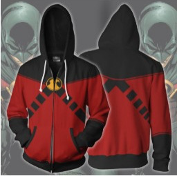 Cross Border DC Hero Batman Robin 3d Print Zipper Cardigan Hoodie cosplay Costume