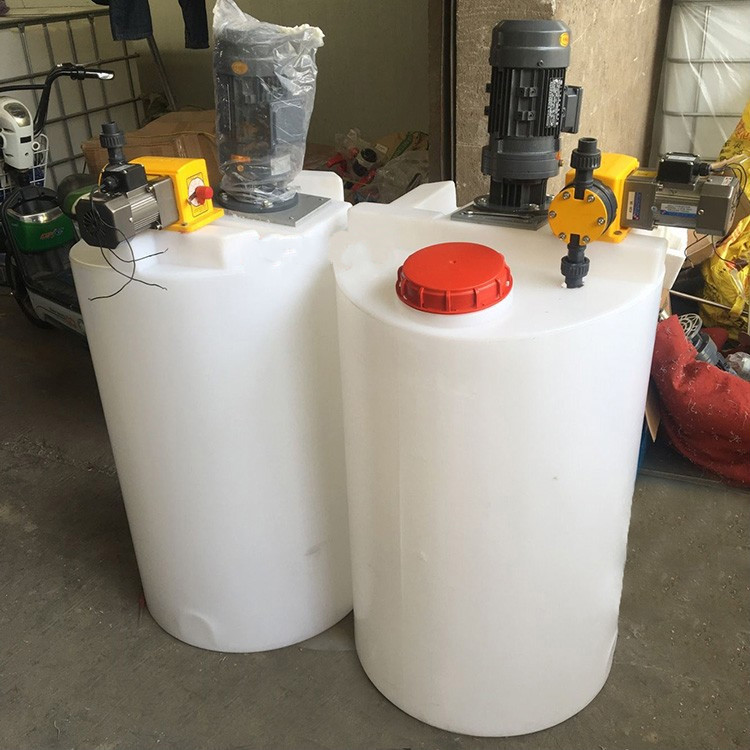 Plastic Mixing Bucket 500Lpe Medicine Box Cone Bottom Mixing Tank 1 Ton Fully Automatic Medicine Dispensing Device Lldpe Medicine Box