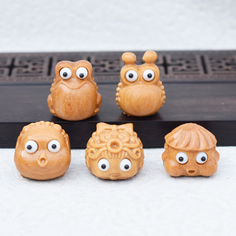 Маленькая милая собачка Барби сандалового дерева квака удачи ювелирный подвеска брелок для сумки подвесная игрушка креативный лотосовый лист золотая жаба