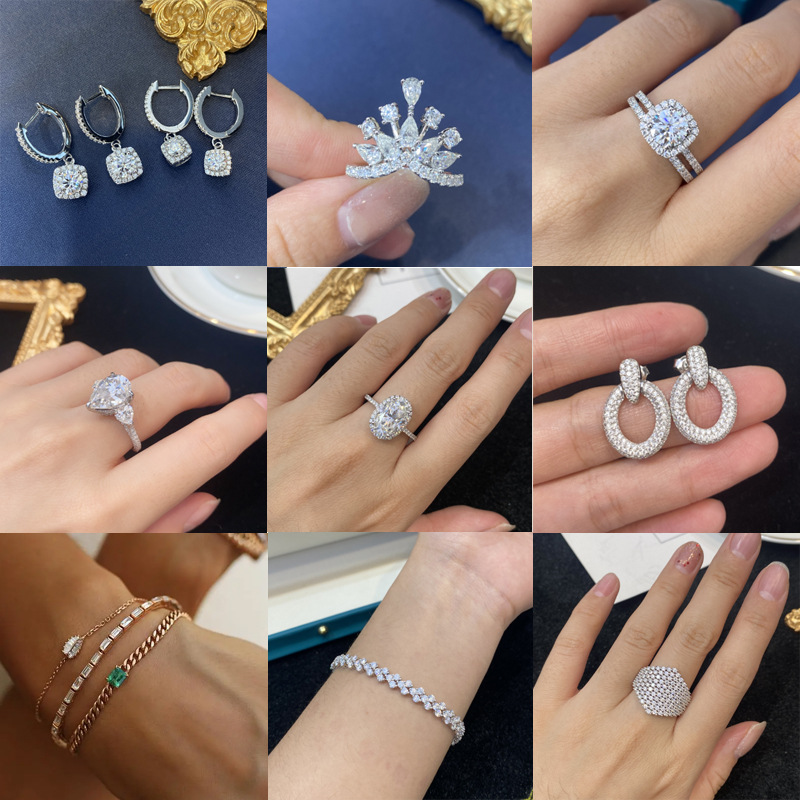 Factory Direct Supply IGI Breeding Diamond HPHT Laboratory Artificial Diamond Naked Diamond Wedding Ring Couple Gift