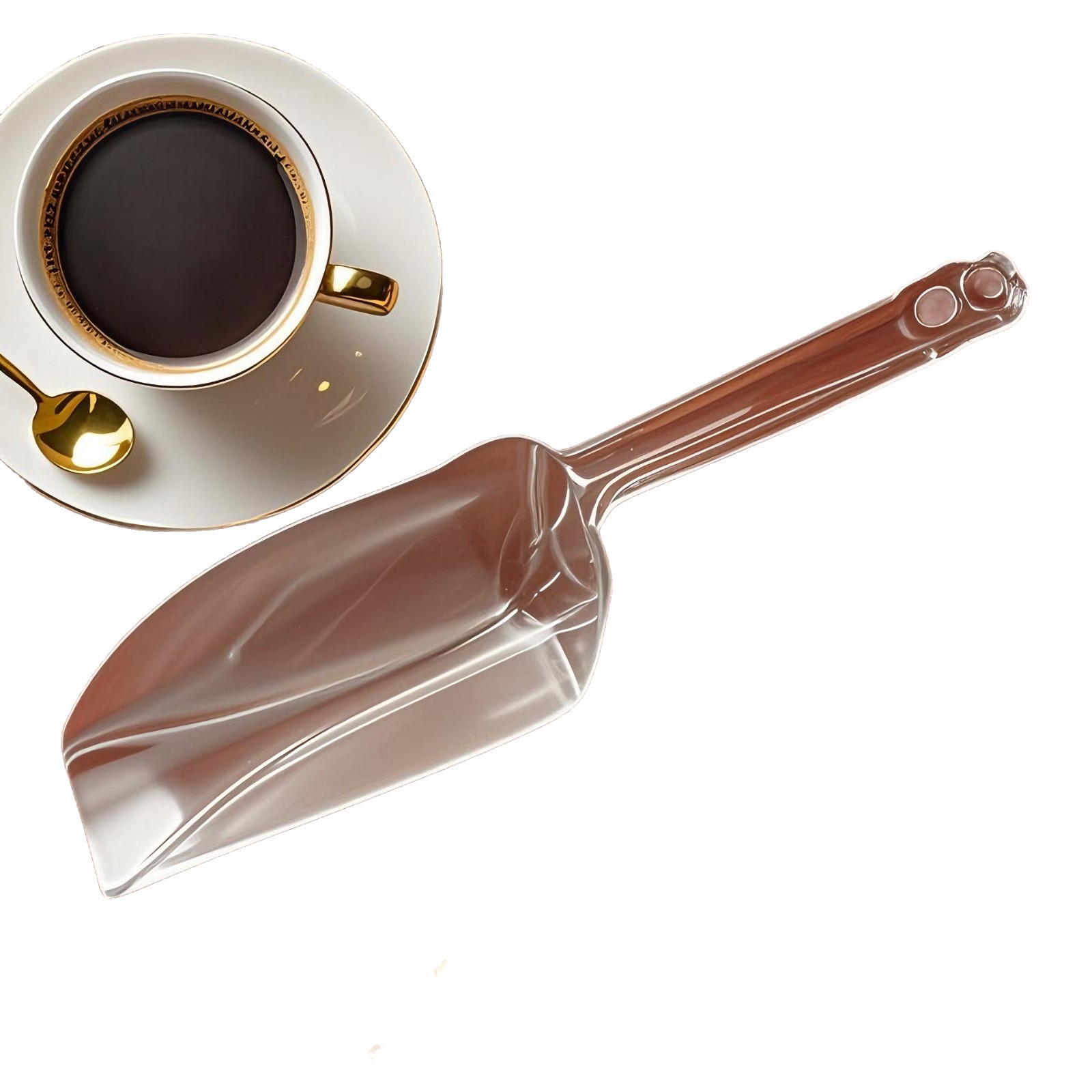 Foreign trade cargo source high transparent multi-purpose plastic shovel ice shovel grain shovel children sand shovel tea shovel factory direct sales