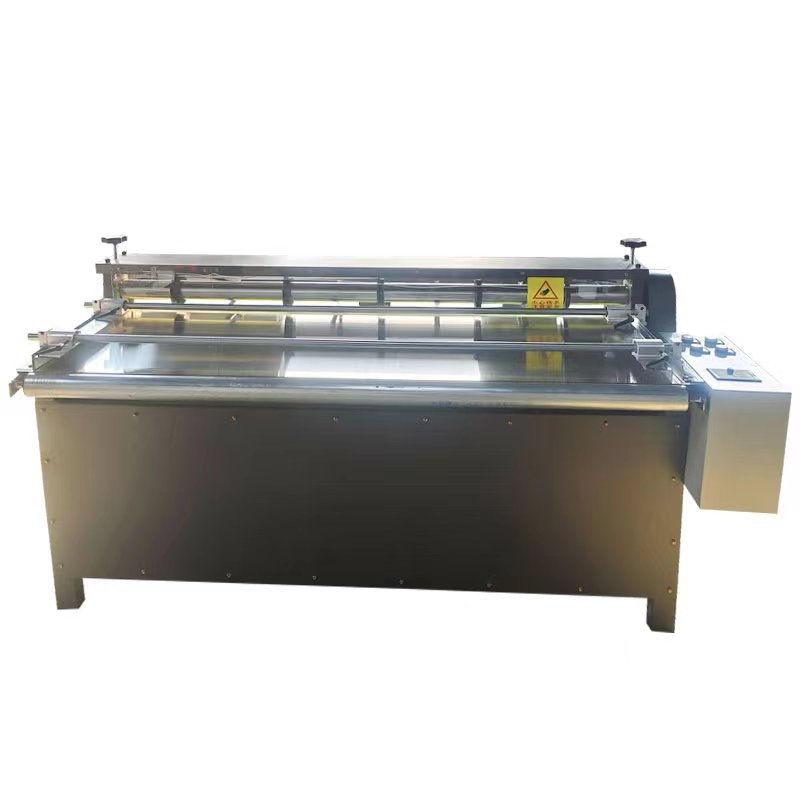 Multi-knife rubber non-woven carton cardboard leather slitting machine size adjustable 220V single-knife slitting equipment