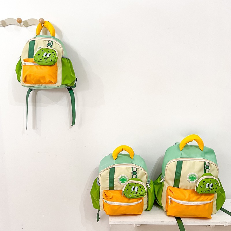 Medium and Large small size Fashionable Kindergarten Backpack Nylon Lightweight Schoolbag Boys' Universal Bag Clove Style Children's Bag