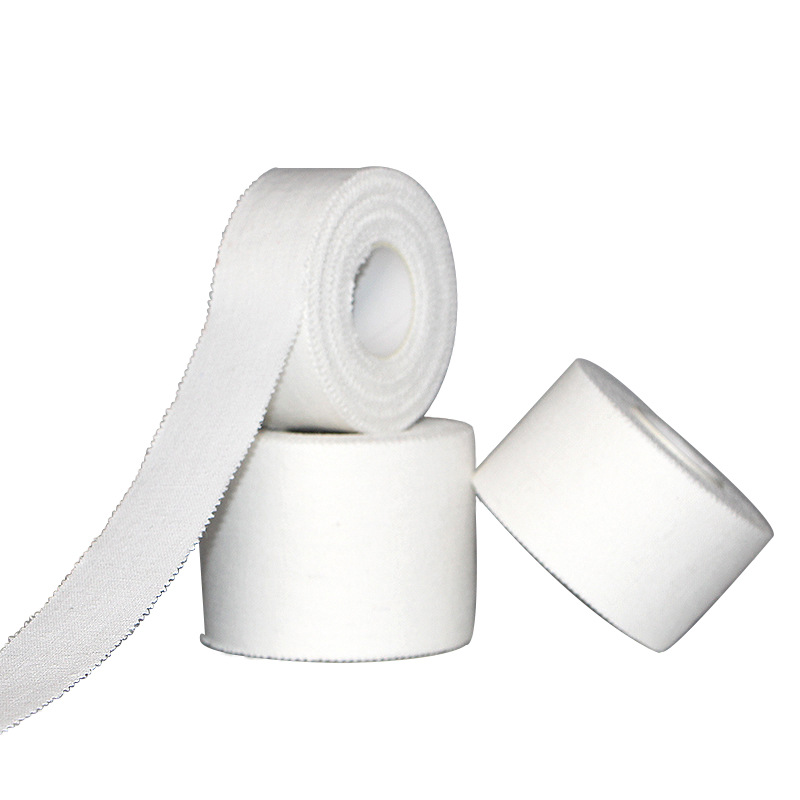 In stock white patch sports tape serrated tape wrist pad knee pad ankle pad leg pad sports physiotherapy protective gear fixed