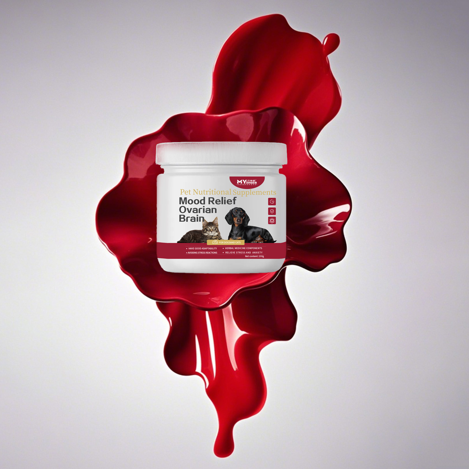 English Version of Pet Nutritional Supplements, Mood Soothing Lecithin, General Source Factory for Dogs and Cats, Cats