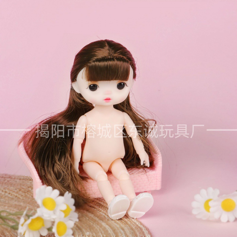 17cm BJD Body Mini Doll Girl Doll Princess 6 inch Naked Doll 16cm Small Doll Body