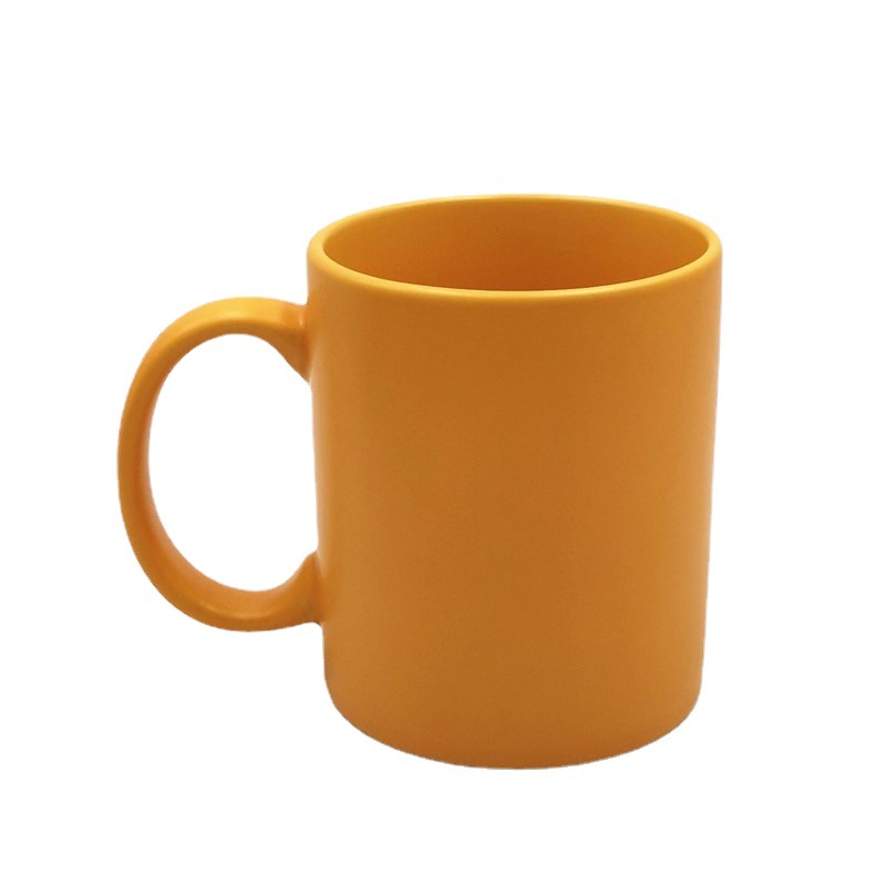 Simple Matte Glaze Mug White High Temperature Coffee Cup 11oz Ceramic Cup Gift Export to Japan Foreign Trade